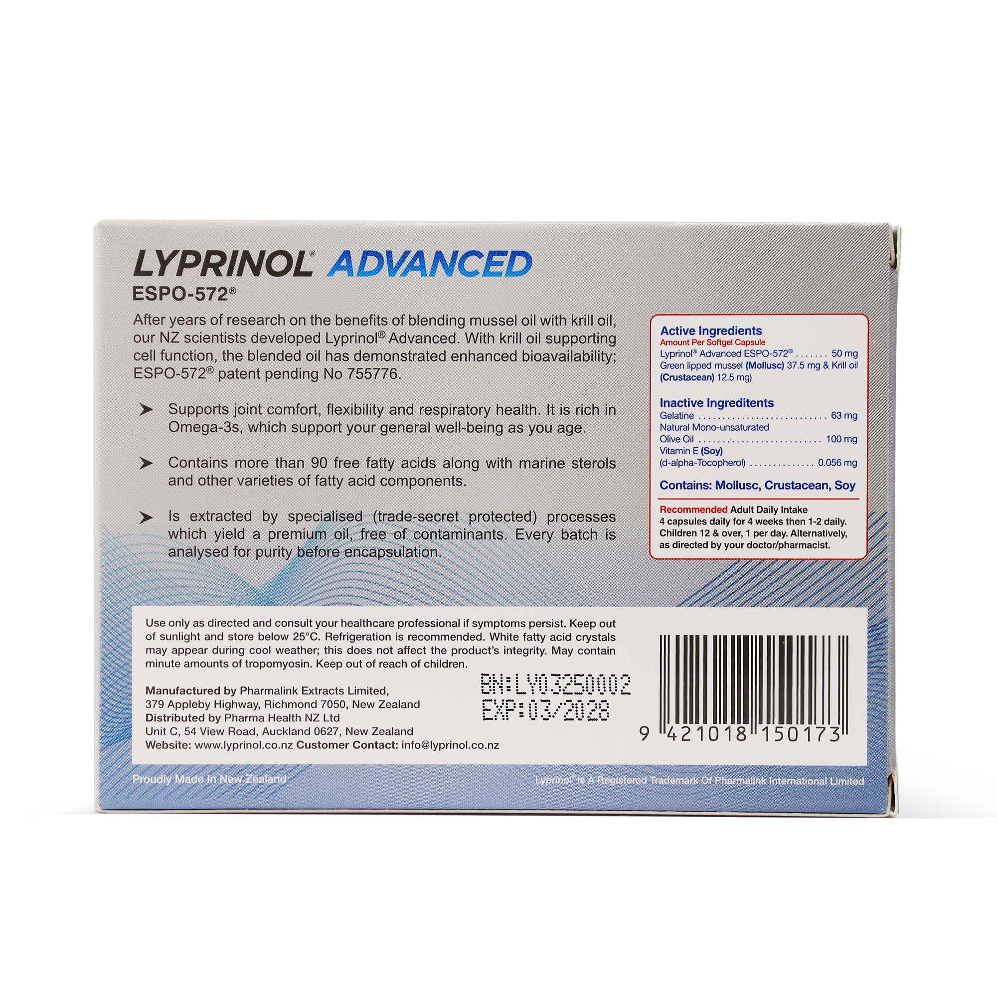 Lyprinol® Advanced ESPO-572® Bulk Pack